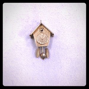 18k Yellow Gold Cuckoo Clock Pendant/Charm
